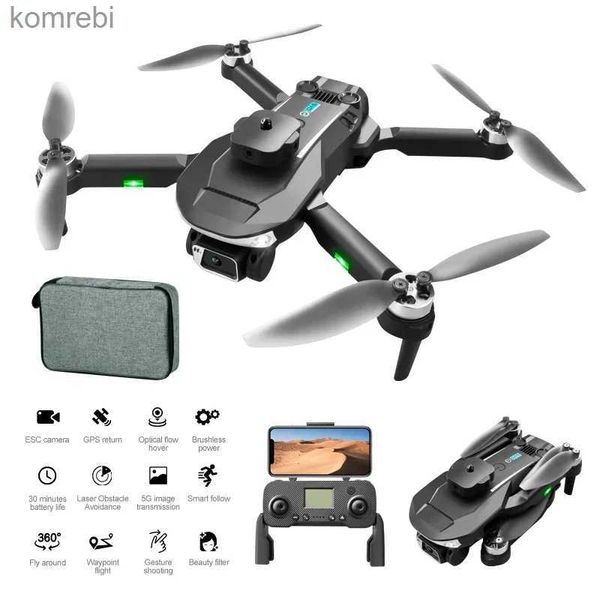 Drones 360 Evitação de Obstáculos Quadcopter 5G Fpv Wifi Melhor Venda Profissional Brushless 8K Câmera Drone Brinquedo Lu20 Max Gps Dron 24313