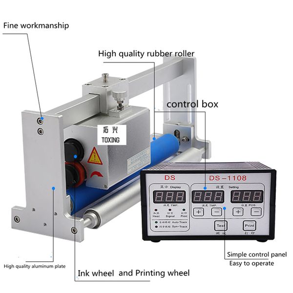 DS-1108 Coder-Drucker, Codiermaschine, Druckmaschine für Festtinten-Verfallsdatum, Chargenlos, synchrone Tracking-Druckmaschine