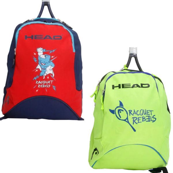 Bolsas portáteis Kids Cabeça original Tennis Backpack Crianças meninos meninos desenho animado tênis squash Raquete de Padel Package Bags