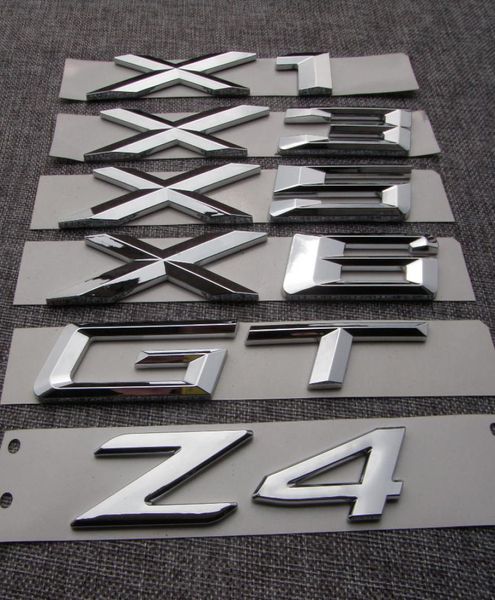ABS Numero Lettere Parola Bagagliaio di Un'auto Distintivo Dell'emblema Lettera Della Decalcomania per BMW Serie 3 GT Serie 5 GT X1 X3 X5 X6 Z43804888
