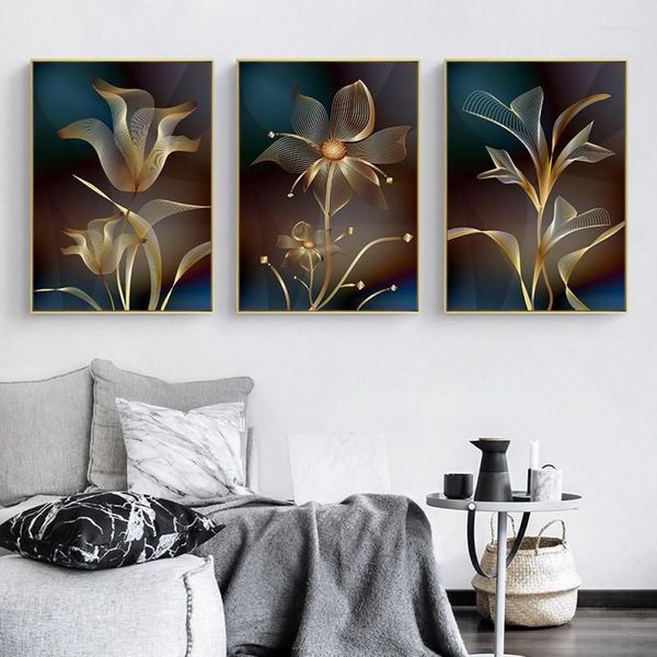 Pinturas Modern Nordic Estética Flores Arte Da Parede Cópias Da Lona Arte Sala de estar Pendurado Poster Fotos Design Home Decor264Q