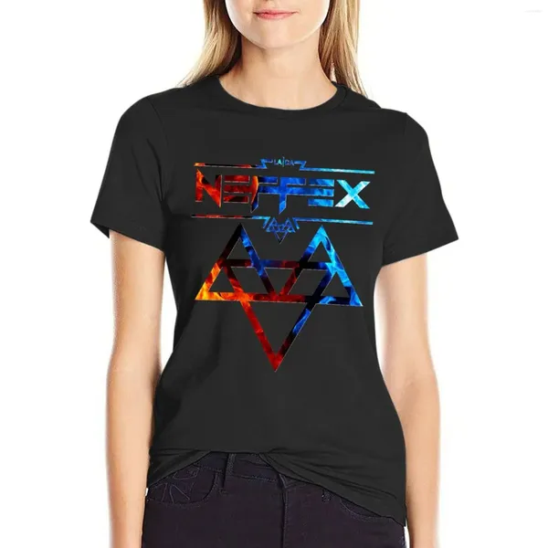 Polos femininos Neffex camiseta hippie roupas anime manga curta camiseta vestido feminino