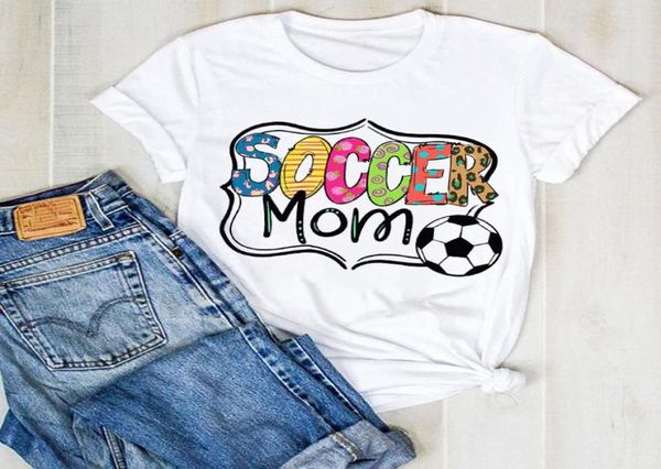 Women039s T-shirt Frauen Dame Baseball Mom Leopard Fußball Print Damen Sommer T T-shirt T-shirt Frauen Weibliche Top Shirt Kleidung graph2231084