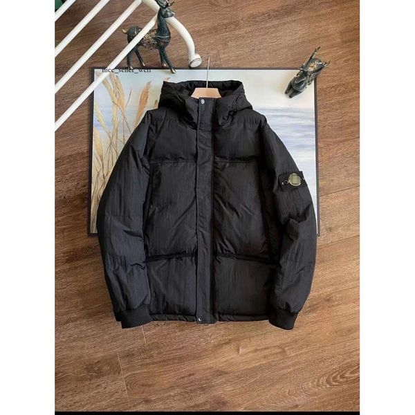 Hohe Version Stehkragenjacke Designerjacke Luxuriöse italienische Marke Stones Island Jacke Herren Winter Leichte und warme tragbare Daunenjacke Cp 834