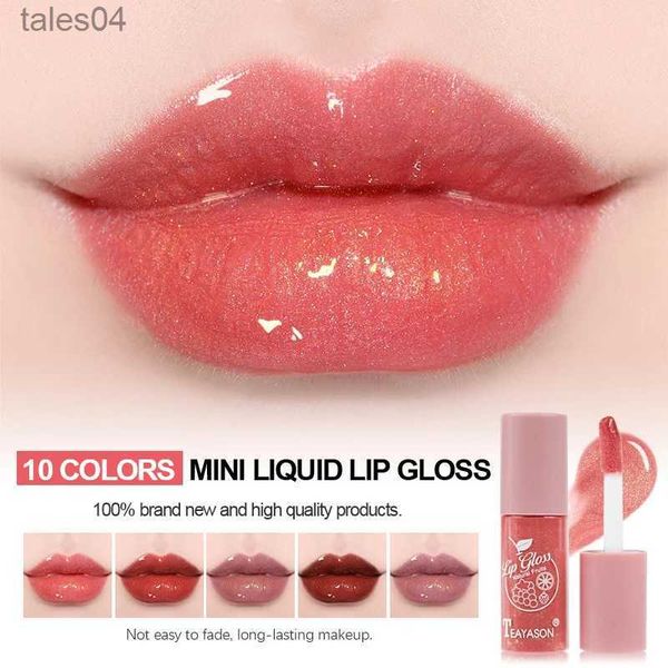 Rossetto 1 pezzo 24 ore mini 10 colori lucidalabbra liquido impermeabile antiaderente a lunga durata velluto opaco rossetto lucidalabbra trucco cosmetico 240313