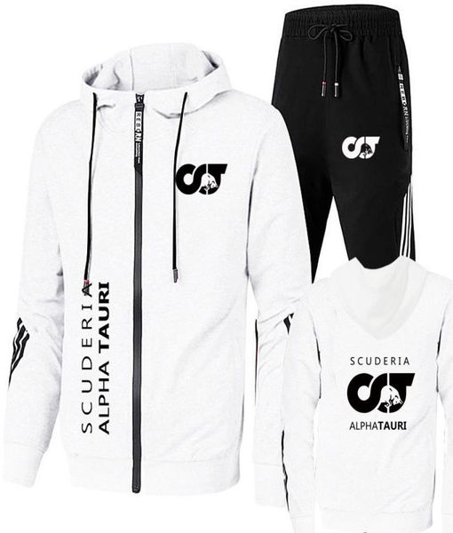 Summer One Race Riders Gasly Alpha Tauri Team Zipper Hoodies Trainingsanzug Herren Sets Kleidung + Hose Sweatshirt7216087