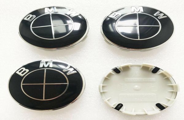 4pcs * 68mm para tampas pretas do centro da roda, emblema do cubo, capa 361367835369320983