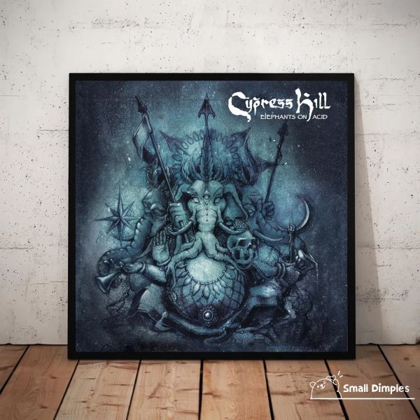 Каллиграфия Cypress Hill Elephants On Acid Музыкальный альбом Обложка плакат Холст Художественный принт Домашнее украшение Настенная живопись (без рамки)