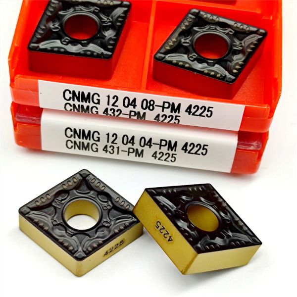 Draaigereedschap CNMG120404 CNMG120412 PM4225 Ferramentas de torneamento externo CNMG 120404/120408/120412 Inserto de metal duro Cortador de torno CNC para corte de tungstênio