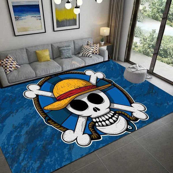 Tappeti Anime One P-Piece Area Rug Soggiorno camera da letto Divano Tappeto Arredamento camera da letto per bambini Divano Porta Zerbino Tappetino antiscivolo