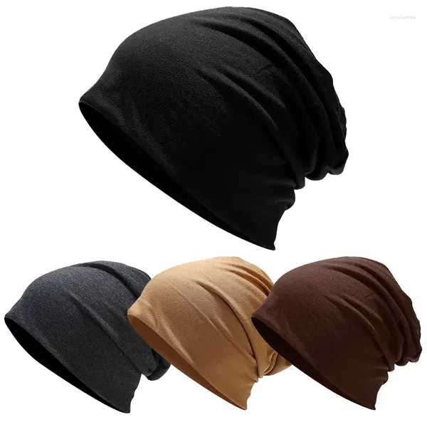 Berretti Cappello unisex Cappelli classici autunno inverno da uomo Berretti tinta unita Hip- Skullies Donna Uomo Gorro Uncinetto