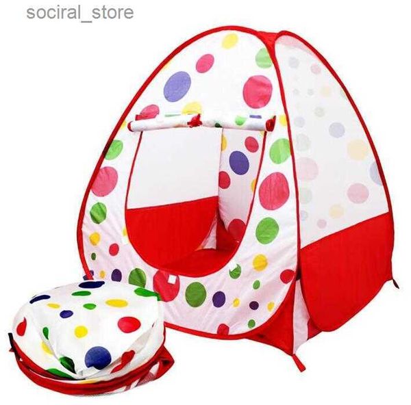 Tende giocattolo Bambini Tende da gioco per bambini Tenda da giardino pieghevole portatile per esterni Tenda da esterno pop-up multicolore Casa indipendente L240313