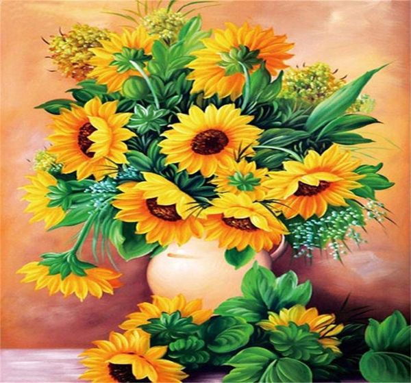 Pintura de diamante DIY como loja de casa ou decoração de parede de escritório, tela de flores 5D HD pintura por número kits de artesanato de arte com diamantes completos para adultos e crianças presentes - um monte 2597385