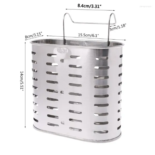 Portaposate in acciaio inossidabile 367A, portaposate, scolapiatti, cucchiaio, forchetta