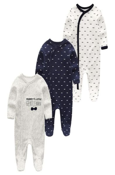 2020 sommer Neue Stil Lange Ärmeln Mädchen Baby-spielanzug Baumwolle 3Pcssets Neugeborenen Körper Anzug Baby Pyjama Jungen Tier Affe strampler LJ23291500