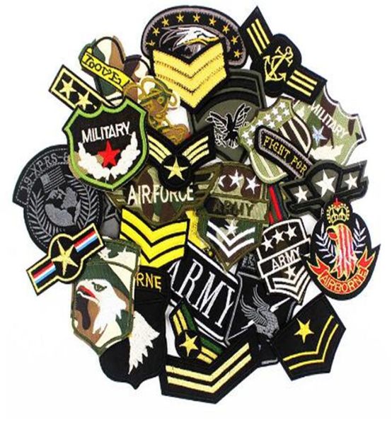 Remendos militares do exército roupas bordados emblemas táticos ferro em adesivos para jaqueta jeans5508227