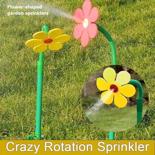 Sprinkler, Rotationssprinkler, Blumenform, tanzende Gänseblümchen-Sprinkler, 720 rotierendes Wassersprühspielzeug für Garten, Rasenbewässerung, Bewässerungswerkzeug