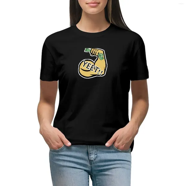 Женская футболка-поло Lazarbeam Yeet, женская одежда, блузка, футболки с графическим рисунком, женская футболка