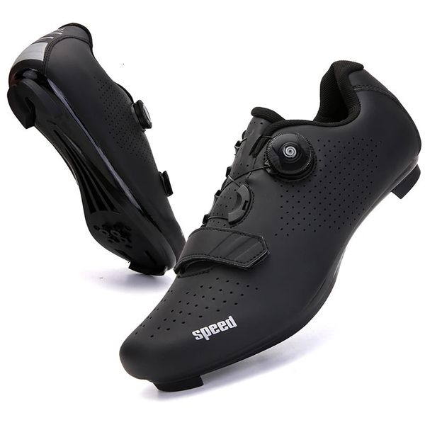 Yol Bisiklet Ayakkabı Erkekler Bisiklet Sneaker Rota Kişme Kir Bisiklet Hız Düz Spor Yarışı Kadınlar SPD Pedalı 240313