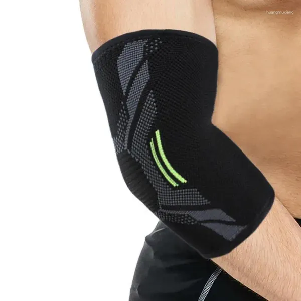 Joelheiras compressão elástica respirável braço cotovelo manga almofada esportes proteção de segurança basquete voleibol cinta