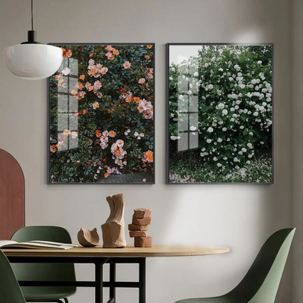 Caligrafia Nature Flower Poster Arte da parede Pintura de planta escandinava Picture Picture Modern Art Home Decor Print for Living Room Wall Design