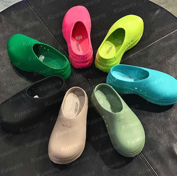 Designer Adifom Stan Smith Mule Shoes Sandali da spiaggia con plateau Pantofole da donna Scivoli Summer Outdoor Fashion Slip on Sabot in gomma impermeabili