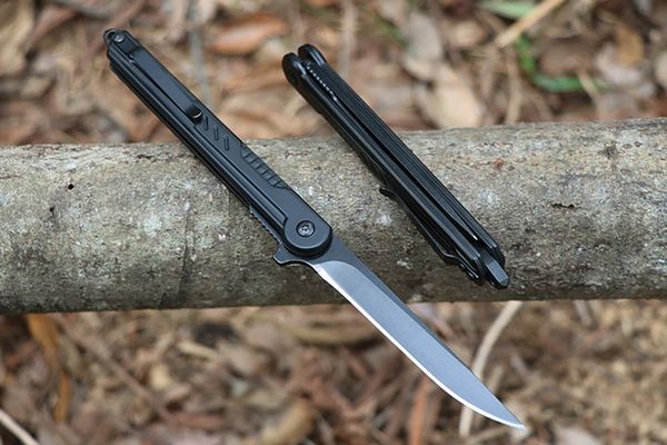 Coltello pieghevole Flipper M7720 di alta qualità 3Cr13Mov Lama in ossido nero Maniglia in acciaio inossidabile Campeggio esterna Escursionismo Pesca Coltelli tascabili EDC