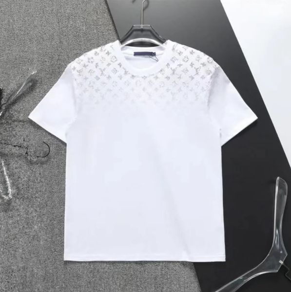 2024 verão masculino camiseta designer em torno do pescoço pulôver puro algodão marca vários estilos casual clássico carta impressão manga curta tamanho grande roupas M-XXXL