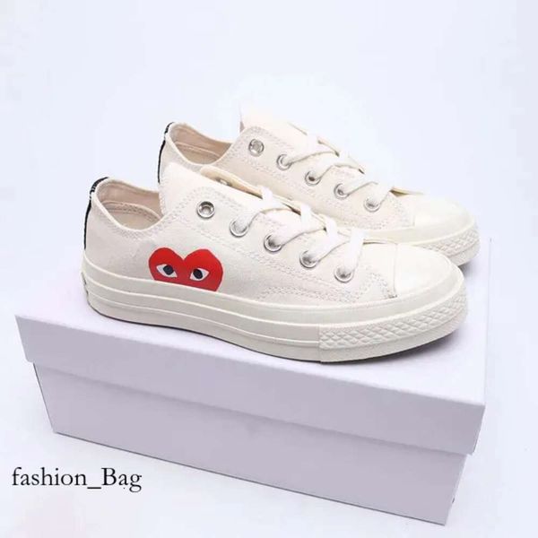 Cdgs Shoes Cdgs Shoes Designer Starss Schuh Canvas Play Love With Hearts Big Beige Black Classic Casual Skateboard 327