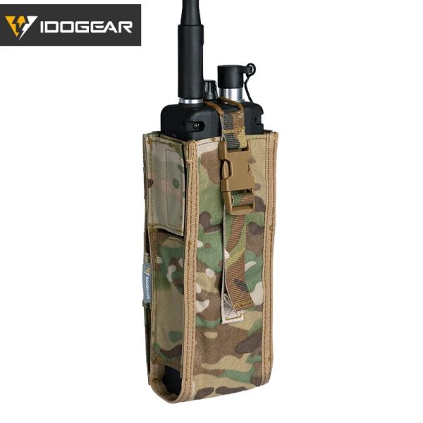 Bolsa de rádio tática de talkie idogear para Walkie Talkie Hollle Mbitr PRC148/152 Airsoft Tactical Molle Tool Bolsa Multicam 3553