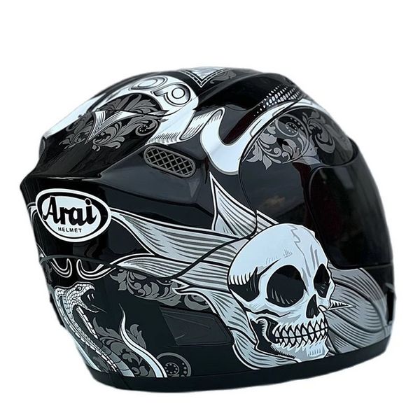 ARA I RX-7X череп Полнолицевой шлем Внедорожный гоночный мотоциклетный шлем для мотокросса