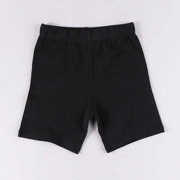 Shorts für Kinder, Sommerkleidung, kurze Hosen aus weicher Baumwolle, einfarbig, für Jungen und Mädchen, Spandex-Hose mit mittlerem Bund