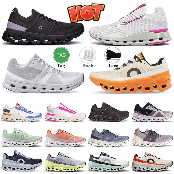 aaa + Qualidade em cloudmonster Mulheres Mens Treinadores Correndo Tênis Nova Rosa Branco Todo Preto Cinza Monstro Roxo 5 Tênis Tênis Surfista X 3 Runner Roger Mens Sneakers dhgate