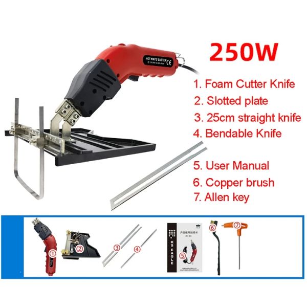 Scharen 220v150/250W Elektrische Schaumschneiderschaum Schneidmaschine heißes Messerschneider Werkzeug Heißmesser Seilschneider Vorhang DIY -Schneider -Werkzeuge