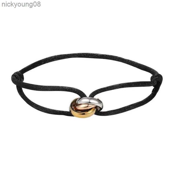 Pulseira nova em aço inoxidável pulseira 3 fivela de metal fita rendas até corrente multicolor tamanho ajustável pulseira para mulheres homem unisexl2403