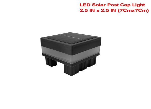 Luzes solares de jardim 25x25 post cap luz ao ar livre à prova d'água lâmpadas de pilar de cerca para cercas de ferro forjado quintal frontal e quintais1019817