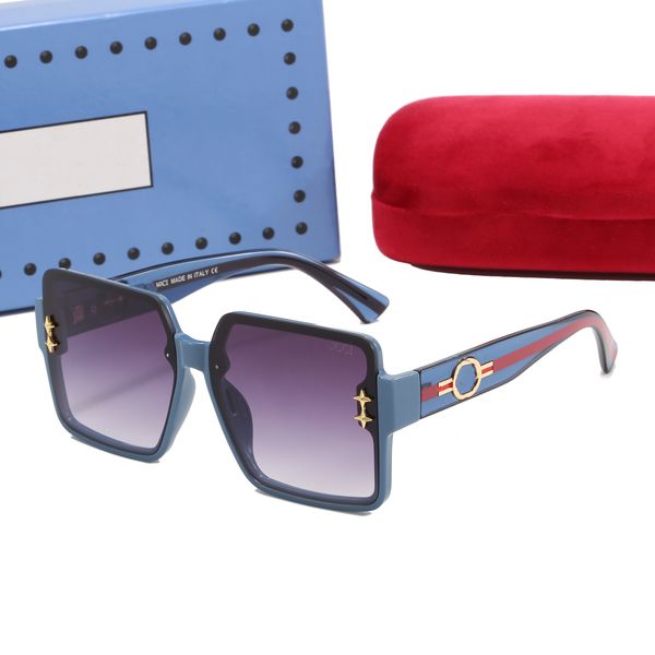 Occhiali da sole snellenti viso grande con montatura quadrata per donna Protezione UV nuovi occhiali da uomo alla moda foto di strada Occhiali da sole rotondi Instagram AAA2601