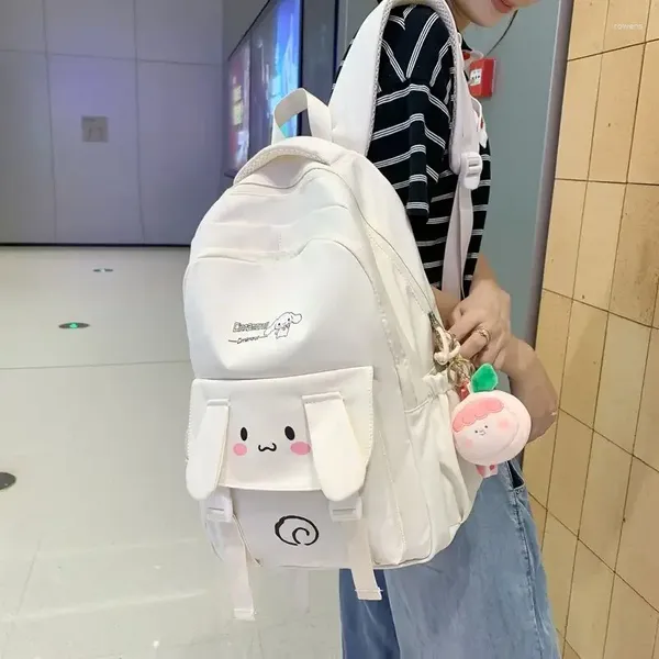 Okul çantaları Clow M Schoolbag Kadın Sevimli Karikatür Sırt Çantası Ortaokullu Öğrenci Hafif Yeşim Asma Köpek