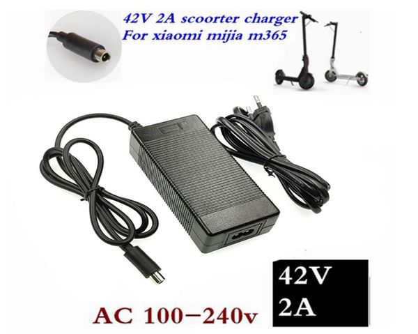 Adaptador mais baixo 42V 2A para Xiaomi Mijia M365 Ninebot Es1 Es2 Acessórios para scooter elétrica Charger7612855