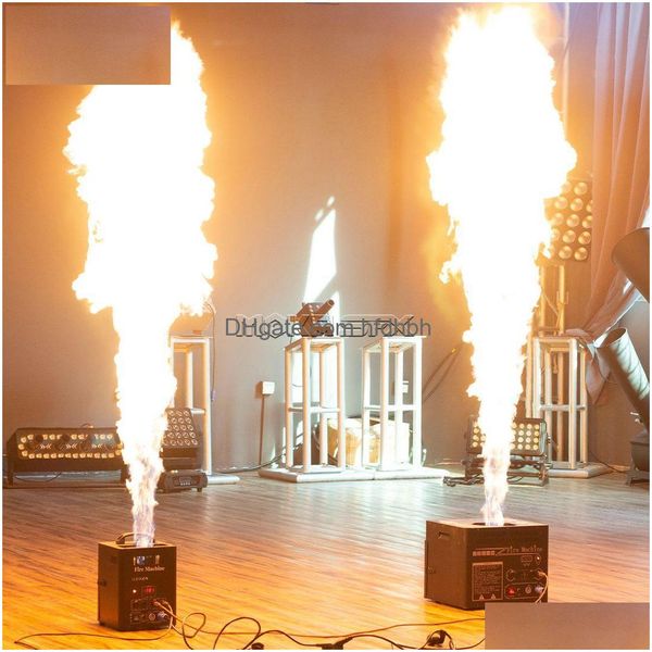 Andere Bühnenbeleuchtung Dual-Way-Flammenprojektor DMX-Feuerstrahler mit sicherem Kanalspray 2-4 m für Disco-Nachtclub-Drop-Delivery-Lichter DHDR3