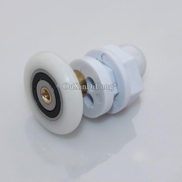 Marca 8 peças rolos de porta de banheiro de chuveiro polias mudo rodas de nylon corredores diâmetro 19mm 23mm 25mm 27mm outro hardware252l