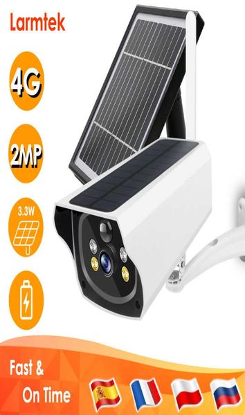 Andere CCTV-Kameras 4G-SIM-Karte Solar-IP-Kamera für den Außenbereich 1080P Home Security CCTV-Kamera Batterieleistung Externes 33-W-Solarpanel Colo3379740