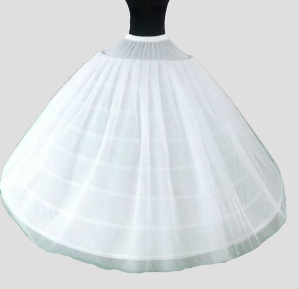 Große breite 6 Reifen 2 Schichten Tüll lange Hochzeit Frau Petticoats für Quinceanera Kleid elastische Taille Krinoline für Braut Ballkleid6751571