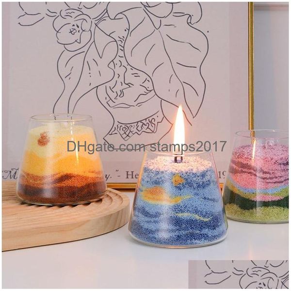 Candele Fai Da Te Novità Sabbia Cera Arte Profumata Etichetta Privata Immagine Design Decorazione Della Casa Di Lusso Candela Goccia Consegna Giardino Dhj3Z