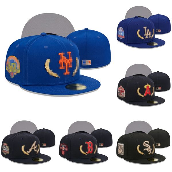 Установленная шляпа Mens Designer Baseball Hats Black Color Letter Letter Baseball Hats Вышиение на открытом воздухе Hip Hop закрыто 7-8