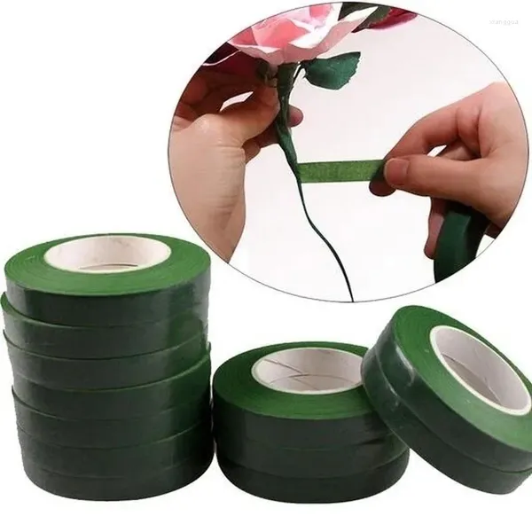 Dekoratif Çiçekler 2/5/10ROLLS Floriculture Bant Yeşil Kendinden Yapışkan Buket Çiçek Kağıt Kağıt Bantlar Çiçekçi Sarma DIY Çiçek Malzemeleri