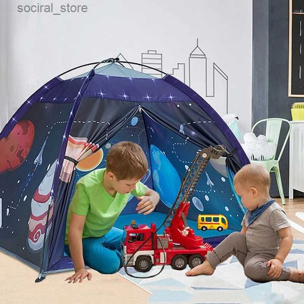 Tende giocattolo Spazio Pianeta Tenda a tema Giocattoli per bambini Box per bambini Grande parco giochi per bambini Tenda per bambini Giochi per bambini Teepee per bambini L240313