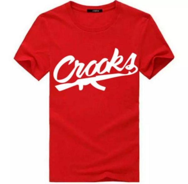 Crooks and Castles Camiseta Masculina Manga Curta Algodão Moda Homem Camisetas Carta Masculina Camiseta Tops Camisetas Direita S3XL2641963