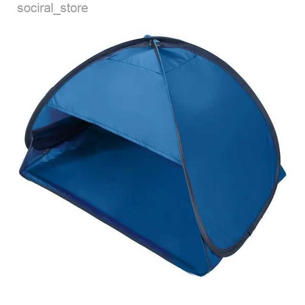 Tendas de brinquedo proteção solar ao ar livre barraca de praia dobrável à prova de vento leve abrigo solar camping jardim guarda-chuva tenda facial com suporte para telefone l240313