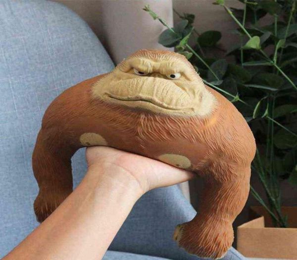 Forniture natalizie Grande gigante spugnoso Squishy Fidget Orangutan TT Influencer Scimmia elastica Antistress per adulti e bambini Morbido F1323316